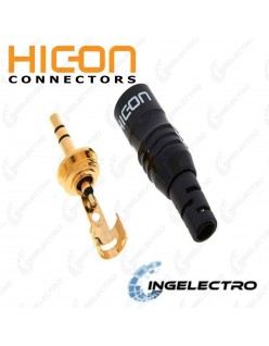 Conector para cable de Audio HICON PLUG 3.5 STEREO HI-J35S02