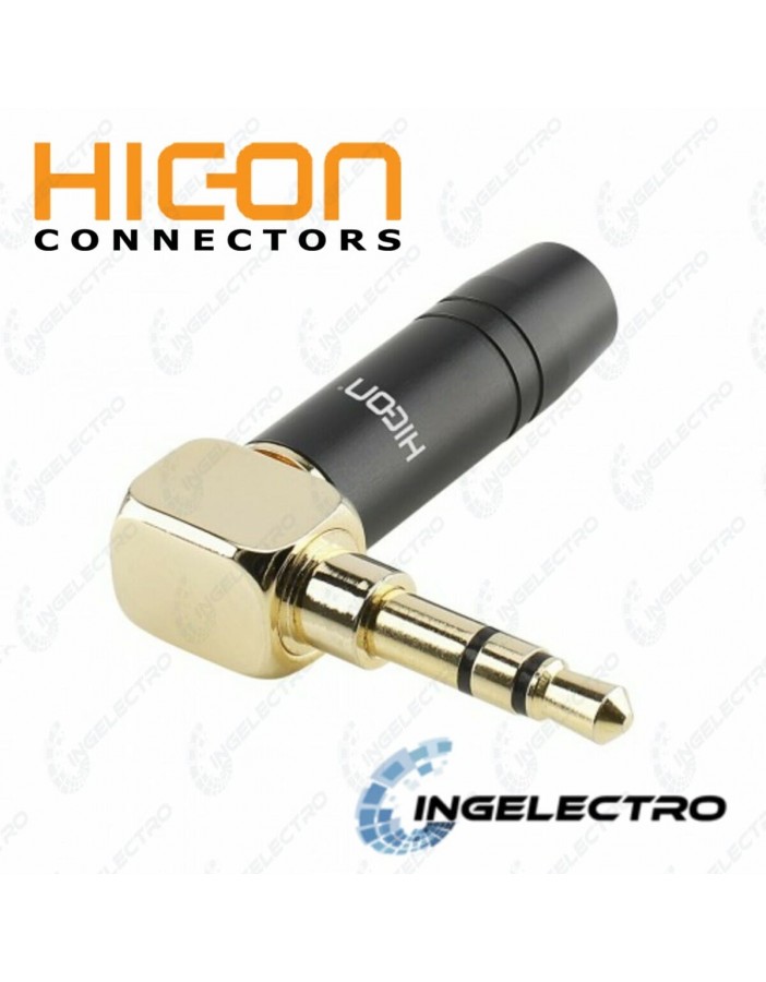 Conector para cable de Audio HICON PLUG 3.5 STEREO HI-J35SA