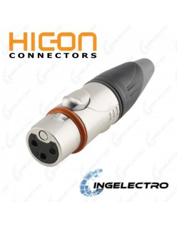 Conector para cable de Audio HICON XLR 3 POLOS HI-X3CF-HD MARLIN
