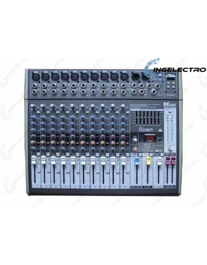 Mezclador De 8 Canales Kohlt Kmix-1002 Con Usb